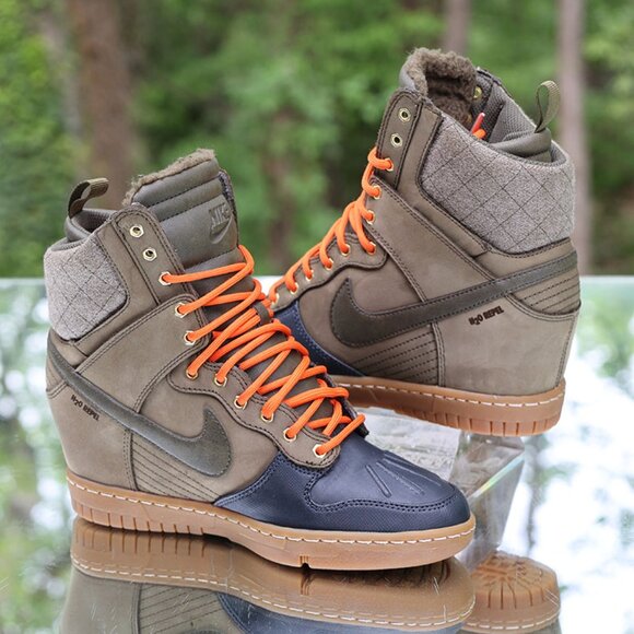 Nike Dunk Sky Hi Sneakerboot 2.0 Dark Loden Raspberry - Picture 8 of 13
